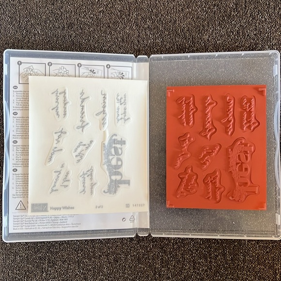 Stampin’ Up! Happy Wishes Stamp Set NEW 16 Stamps Total Retired - Picture 8 of 8